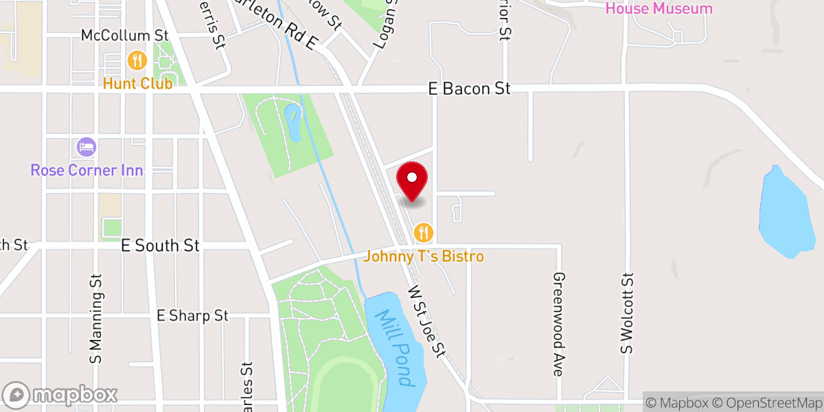 Map showing location of Hillsdale Bible Methodist Church
