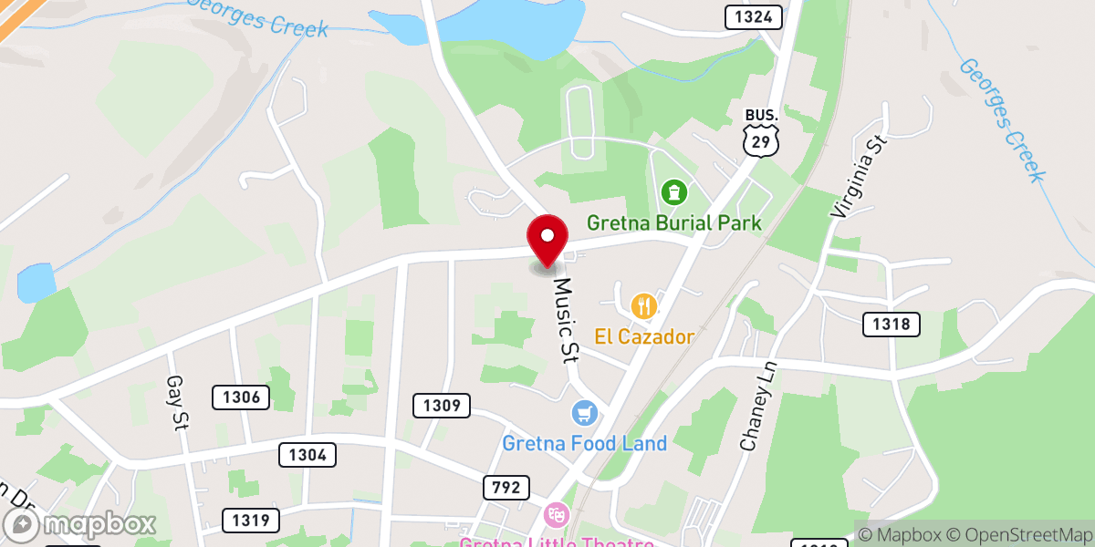 Map showing location of Zion Methodist Church