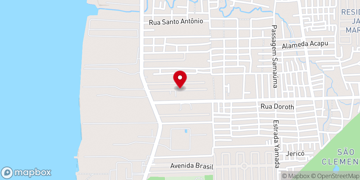Map showing location of Igreja Pentecostal Porta da Salvação