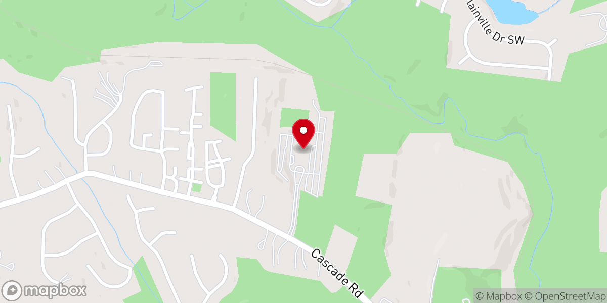 Map showing location of Elizabeth Baptist Church