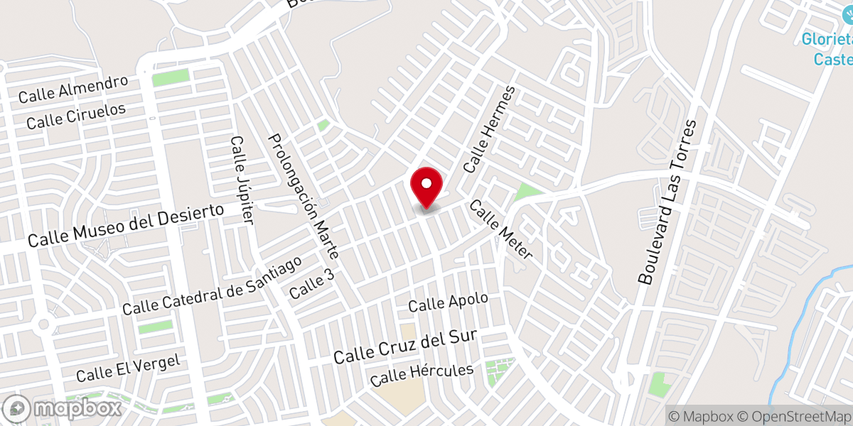 Map showing location of Pentecostal Jesús es El Camino