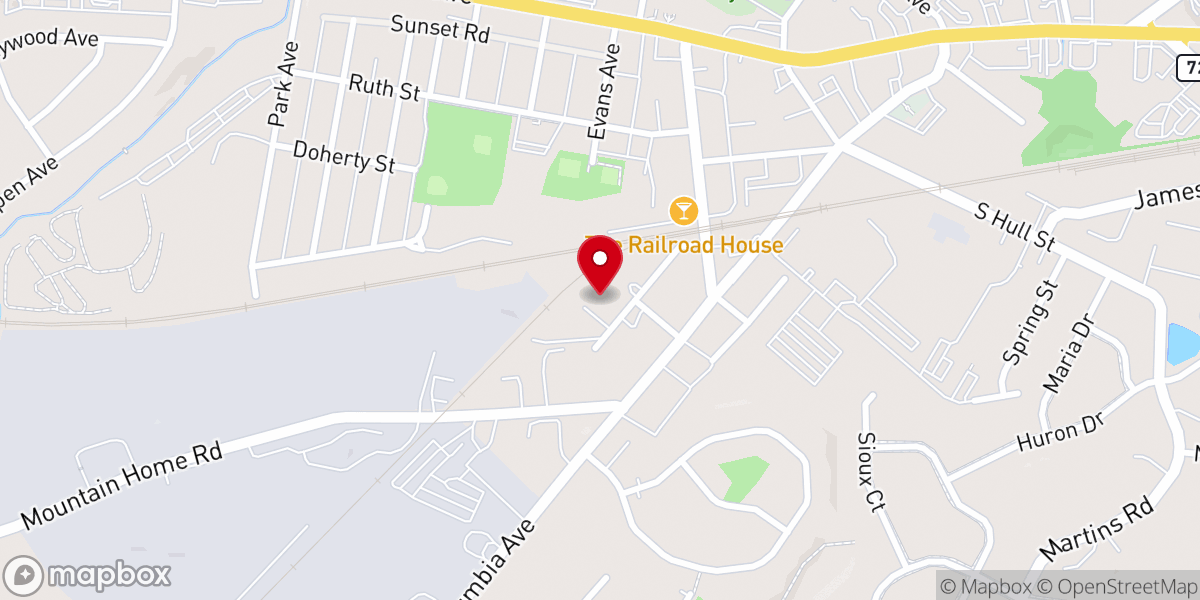 Map showing location of Koinos Community Church