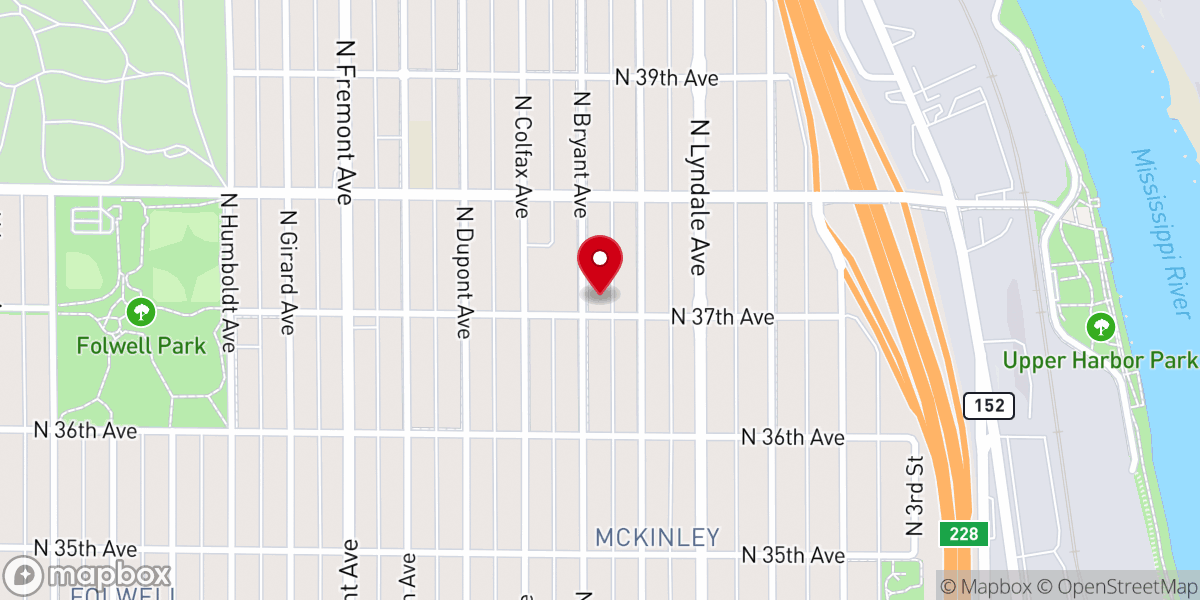 Map showing location of Liberty Community Church