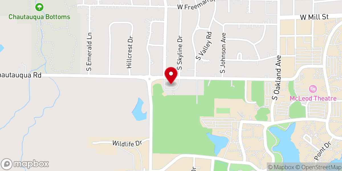 Map showing location of Epiphany Lutheran Church