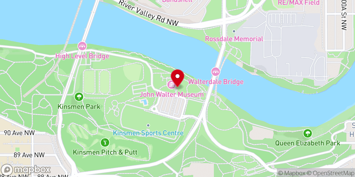 Map showing location of John Walter Museum