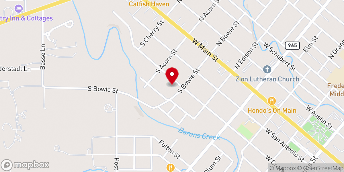 Map showing location of Saint Barnabas Episcopal Church