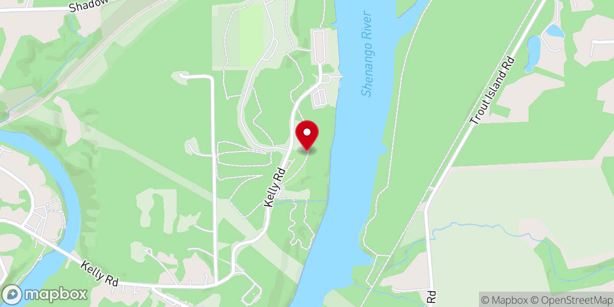 Map showing location of The Pines at Shenango Lake DGC