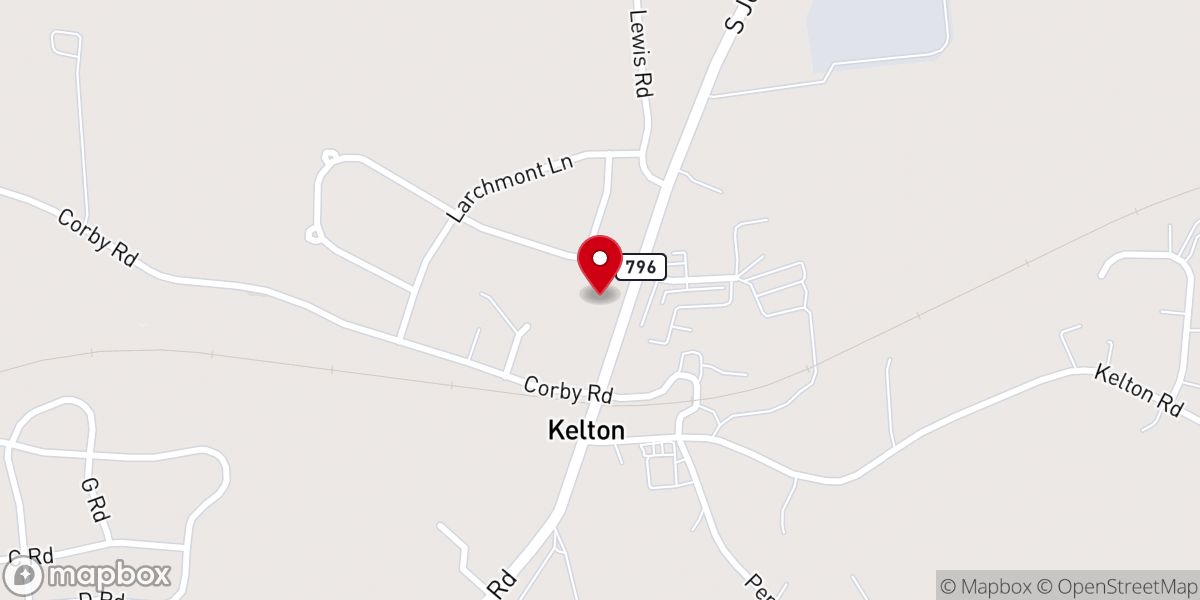 Map showing location of Church of Christ of West Grove