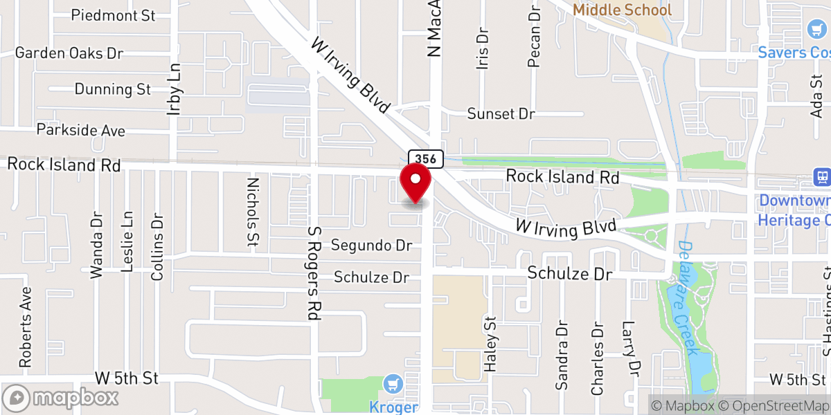 Map showing location of Cornerstone Church