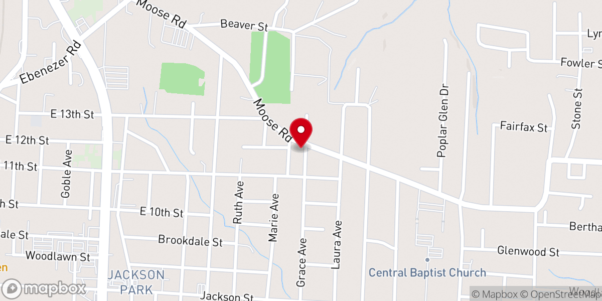 Map showing location of House of Restoration