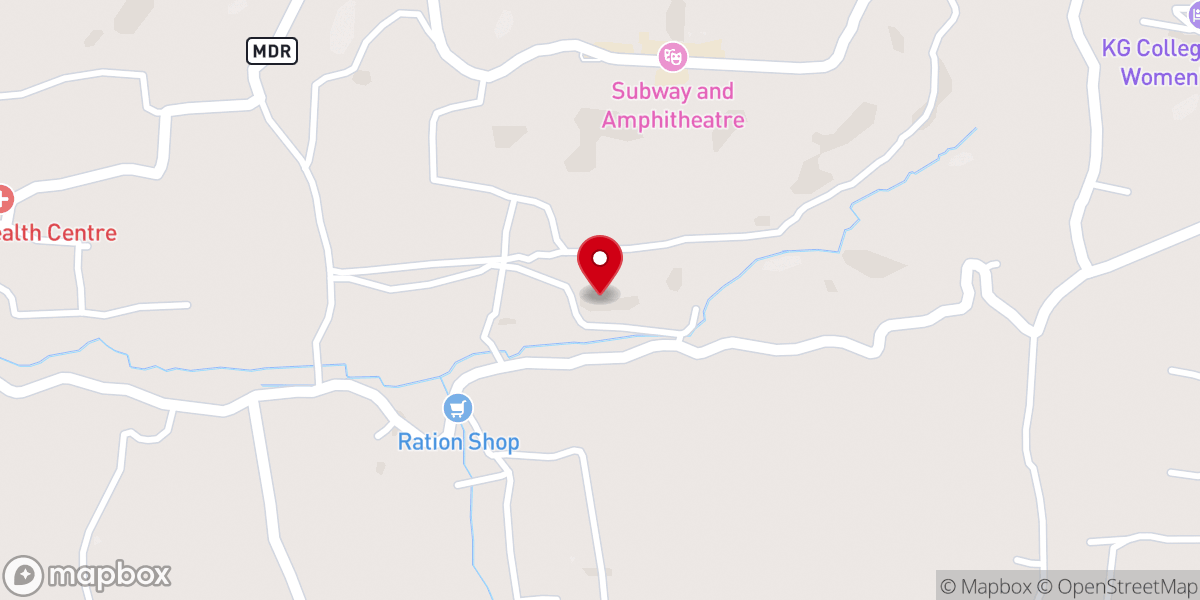 Map showing location of St. George Orthodox Church, Meenadom