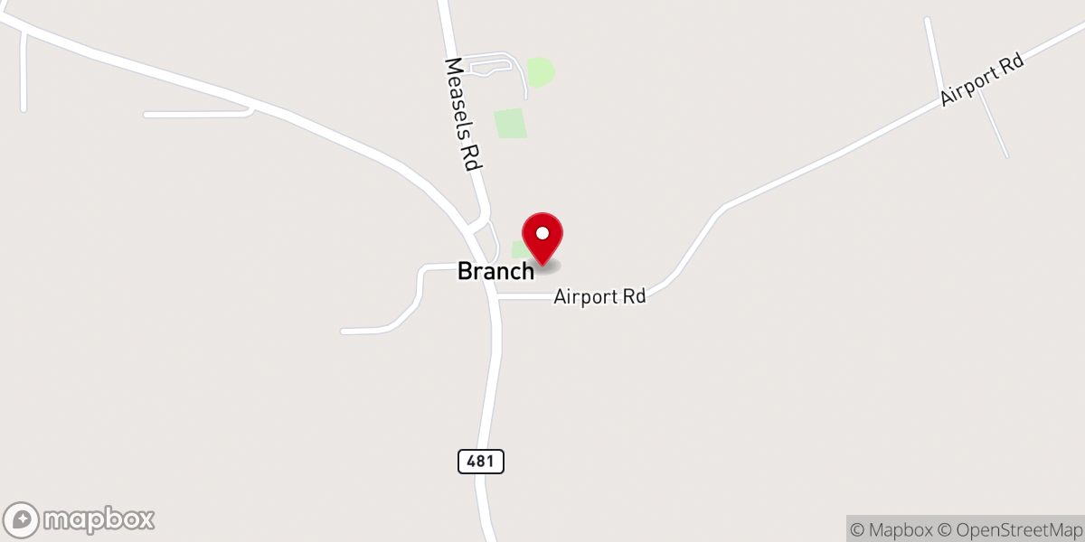 Map showing location of Groveton Church