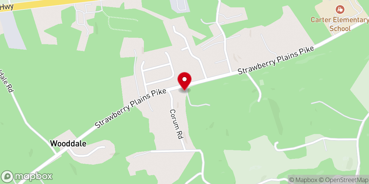 Map showing location of Miracle Baptist Church