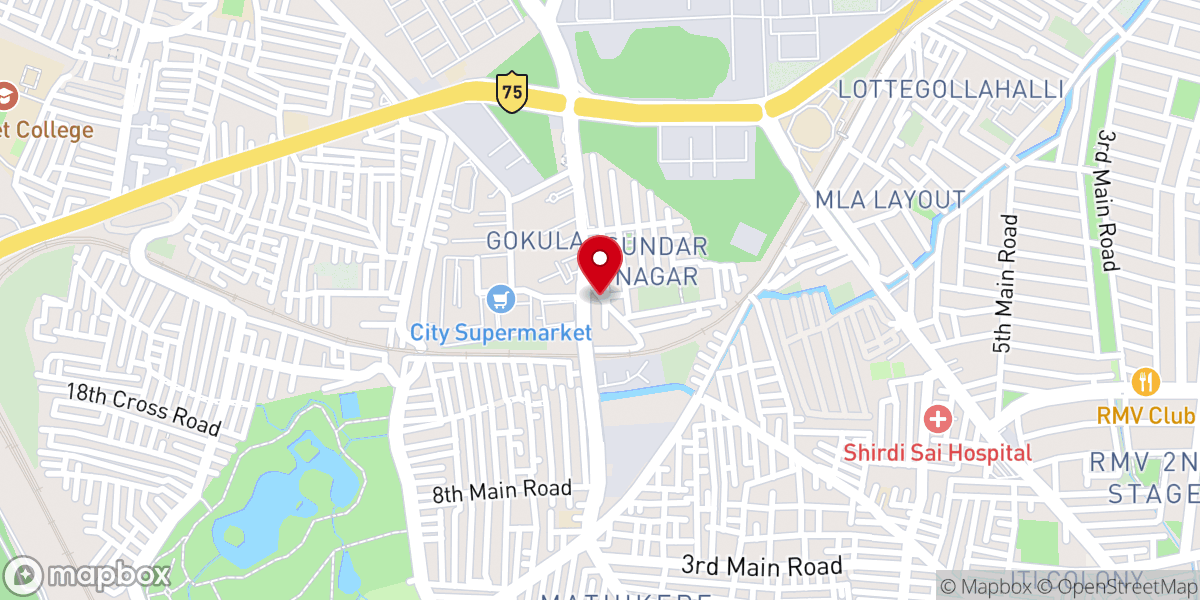 Map showing location of The Pentecostal Mission Church - TPM Jallahalli