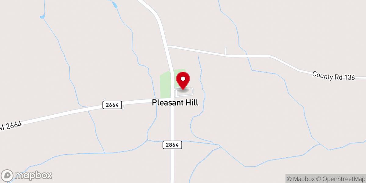 Map showing location of Pleasant Hill Missionary Baptist