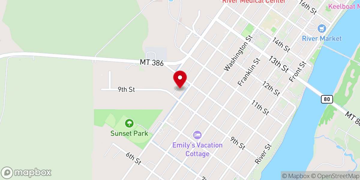 Map showing location of Faith Bible Fellowship