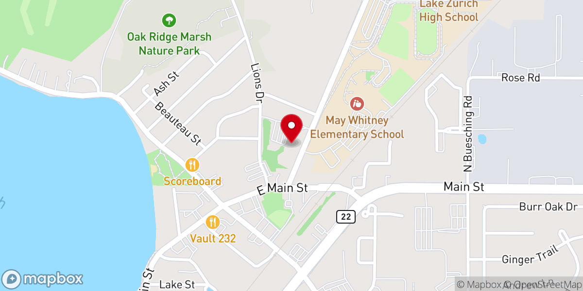 Map showing location of St Peter United Church of Christ