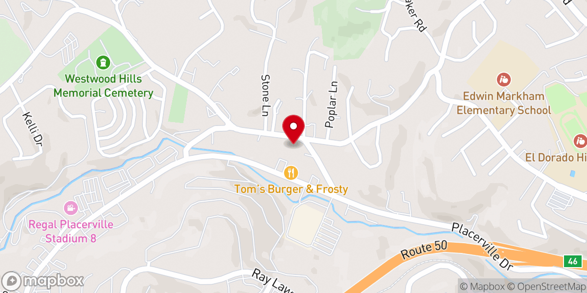 Map showing location of Placerville Center-Creative