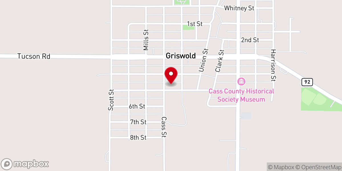 Map showing location of Ad Gregory Inc