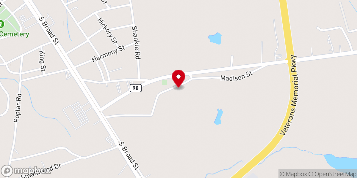 Map showing location of Crawford Harold G