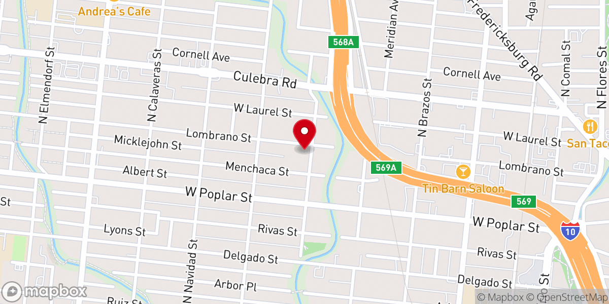 Map showing location of Dios es Amor