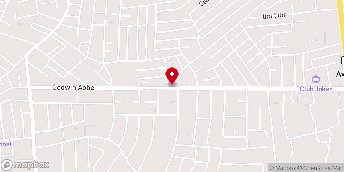 Map showing location of House On The Rock, Benin City.