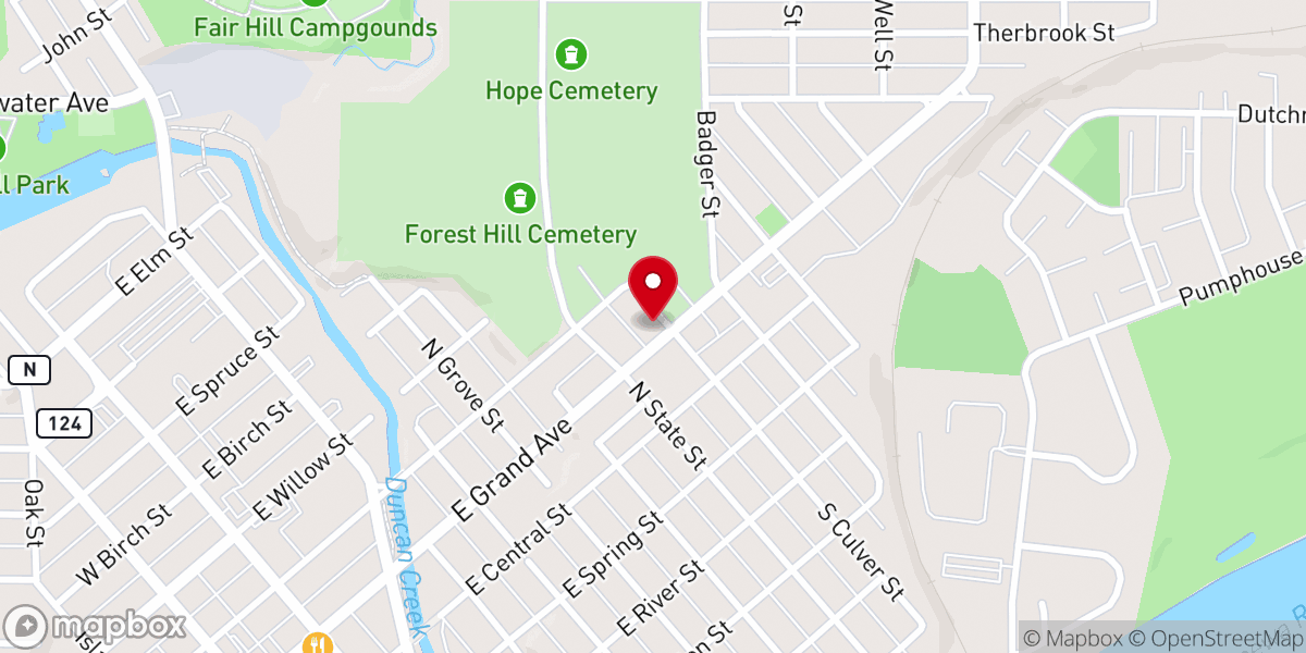 Map showing location of Christ Church