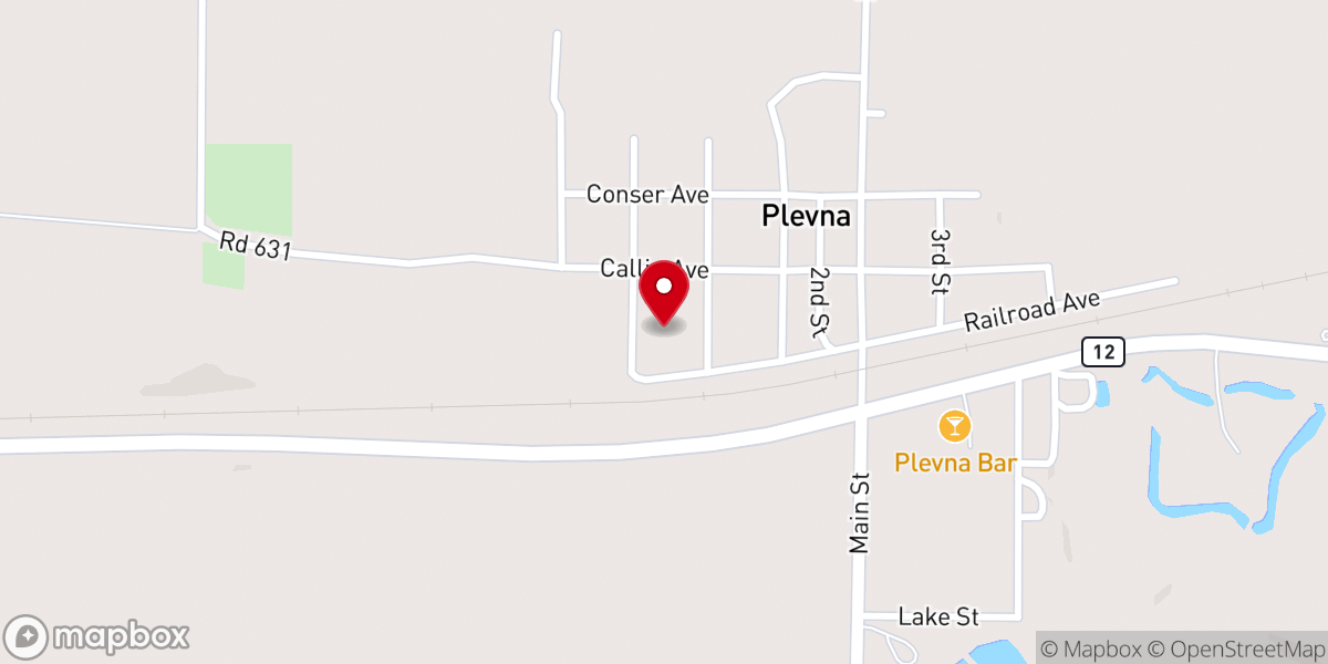 Map showing location of Emanuel Evangelical Free Church