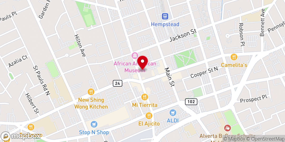 Map showing location of Calvary Tabernacle