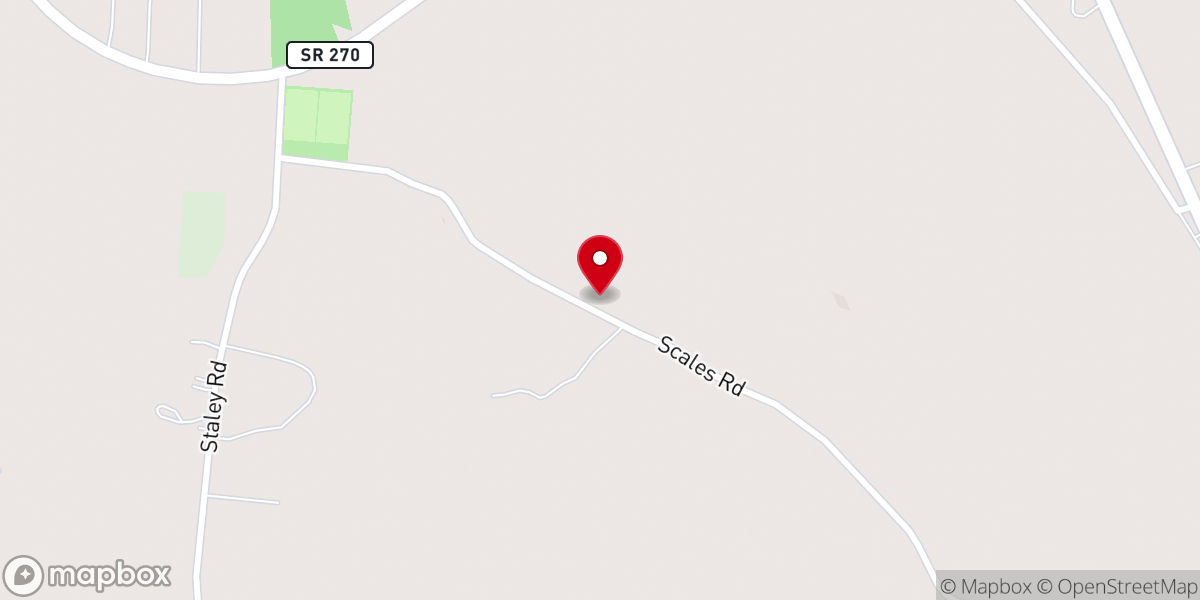 Map showing location of Lentz Chapel