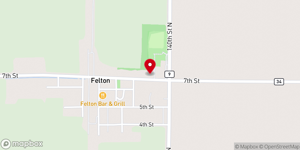 Map showing location of Gloria Dei Lutheran Church