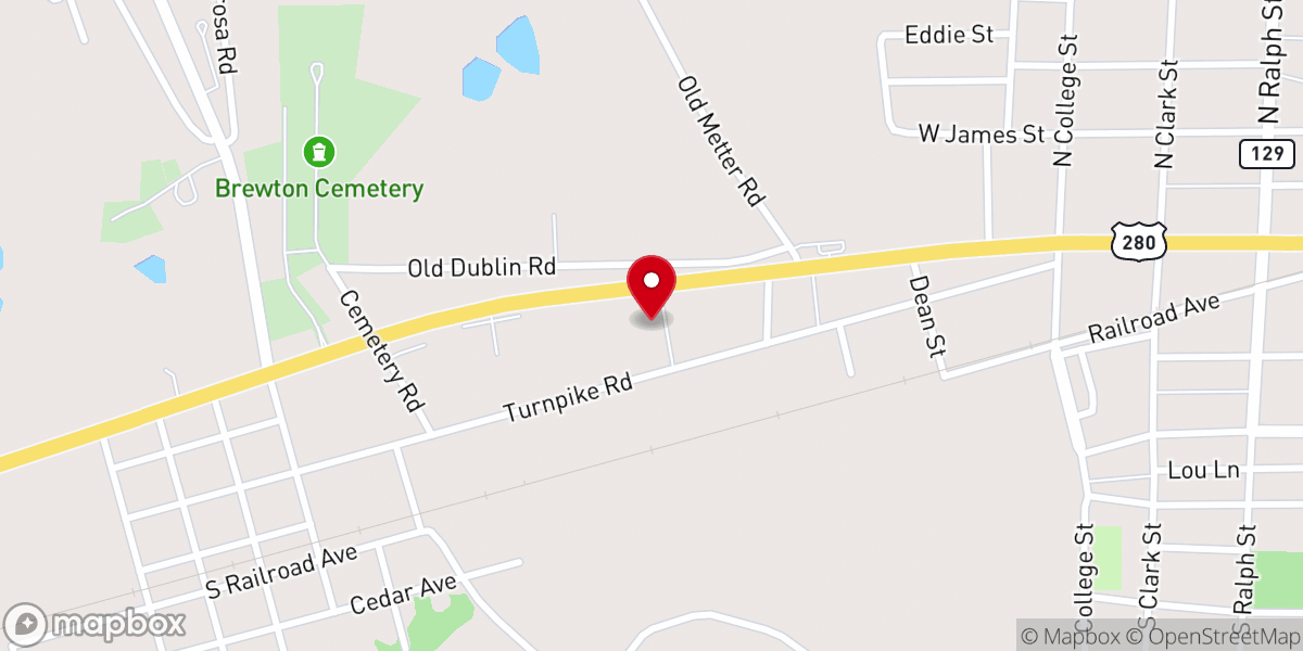 Map showing location of Kyle Durrence Chevrolet GMC
