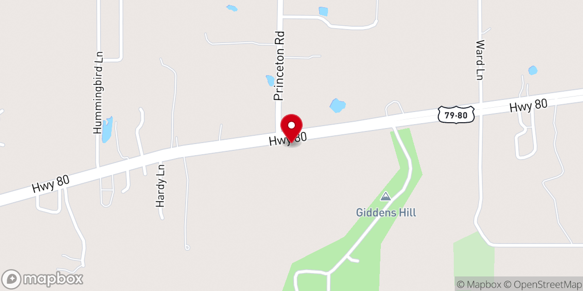 Map showing location of Wesley Chapel Christian Methodist