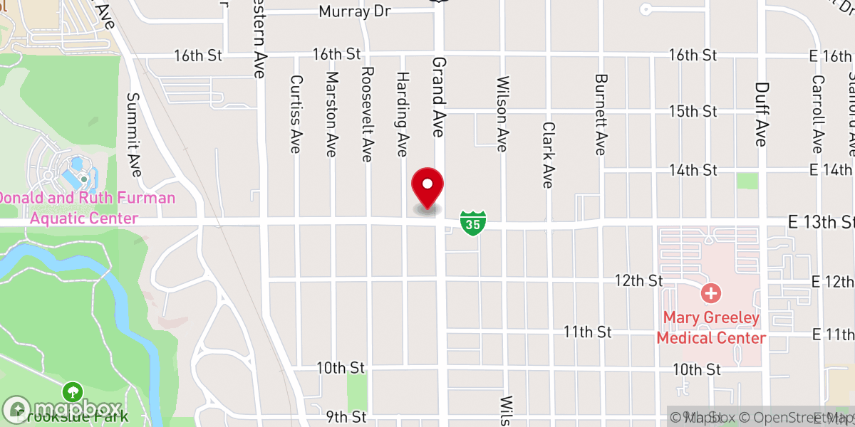 Map showing location of Ames Seventh-day Adventist Church