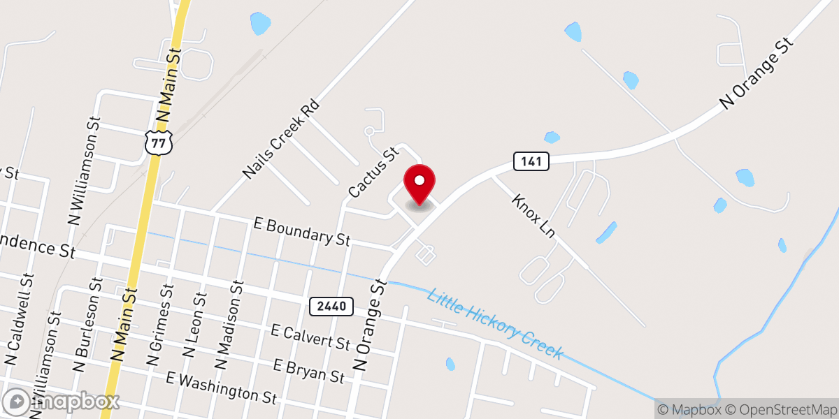 Map showing location of Grace Lutheran Church ELCA