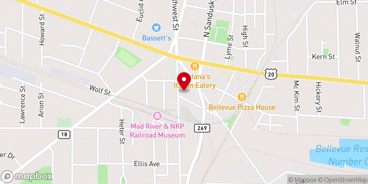 Map showing location of St John Christian Preschool
