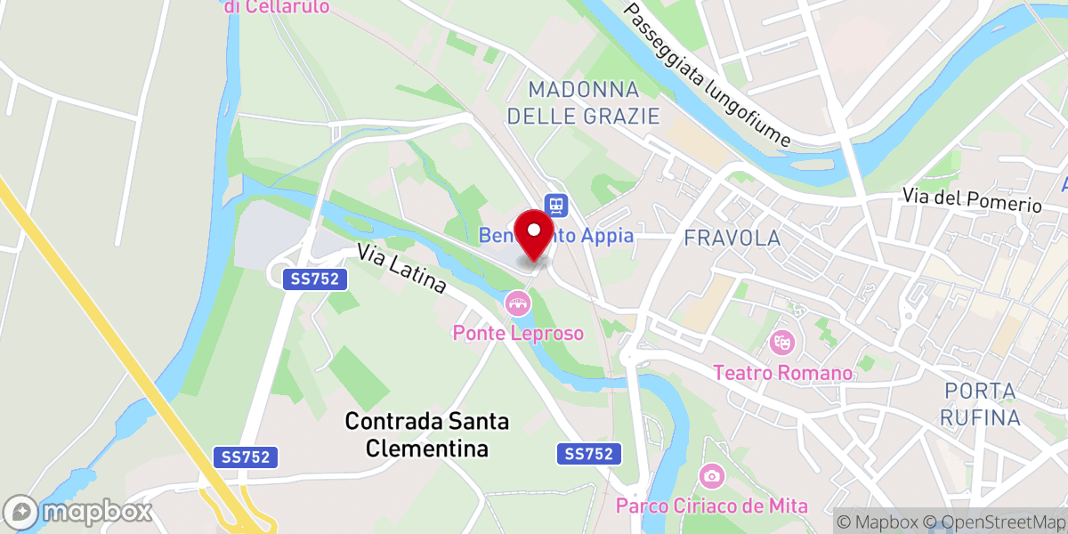 Map showing location of Chiesa di San Cosimo