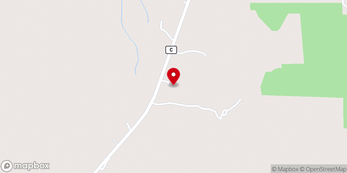 Map showing location of Rock Springs Baptist Church