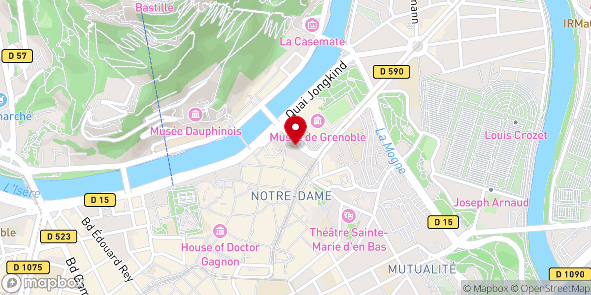 Map showing location of Paroisse Nde Relais St Hugues