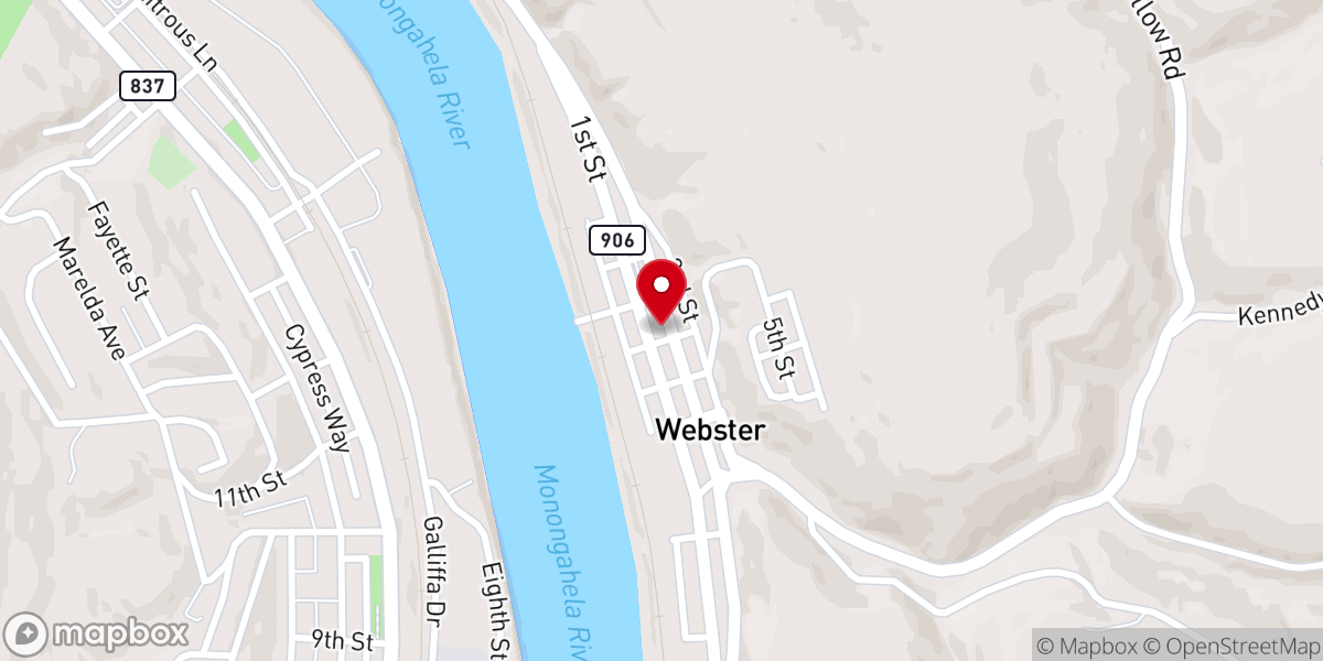 Map showing location of Mon Valley River of Life Inc