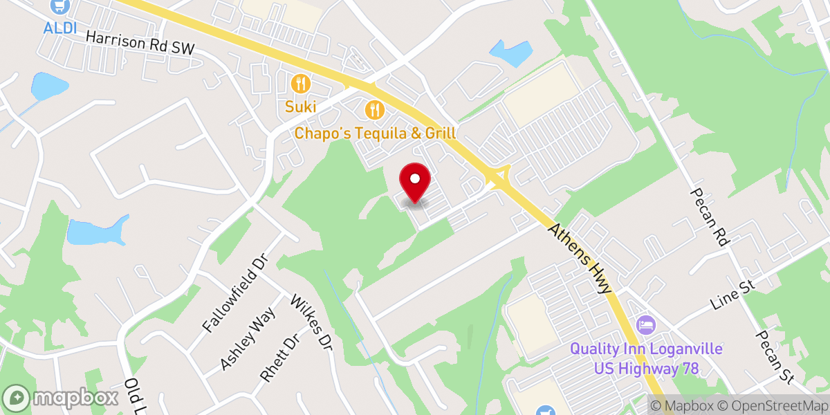 Map showing location of Elevation Point Church