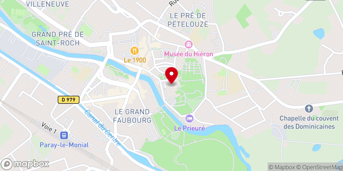Map showing location of Basilique du Sacré-Cœur
