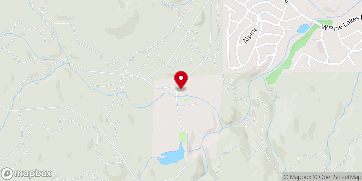Map showing location of Emmanuel Pines Community Church