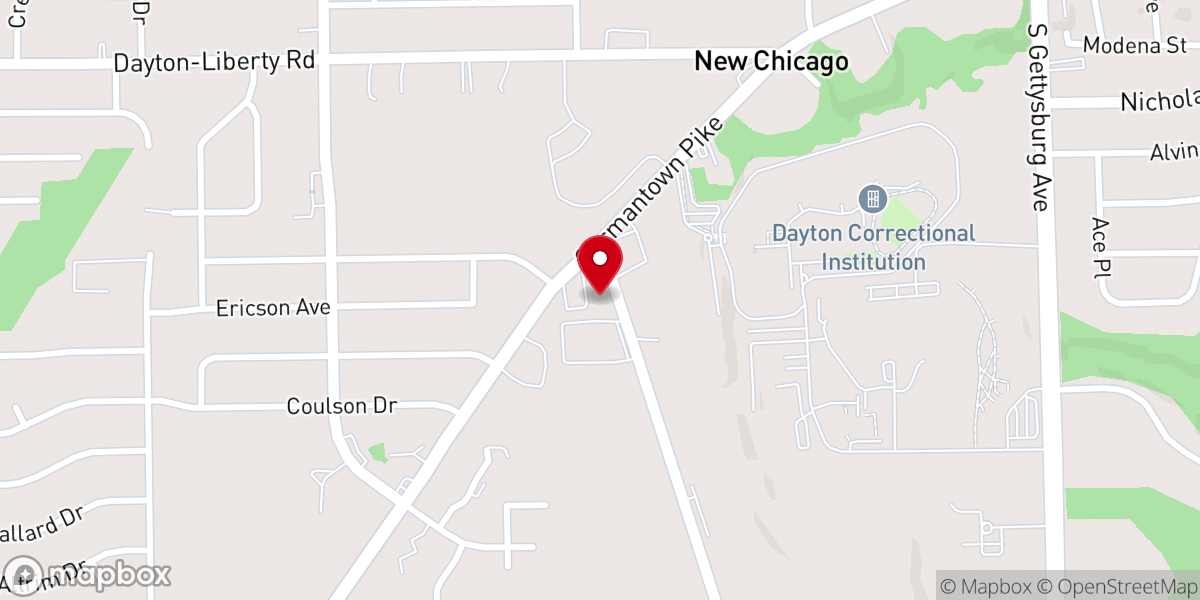 Map showing location of Greater St John Missionary Baptist Church