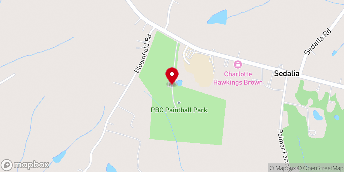 Map showing location of Paintball Central Park - Greensboro