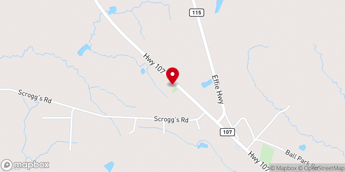 Map showing location of Saint Winfred Church