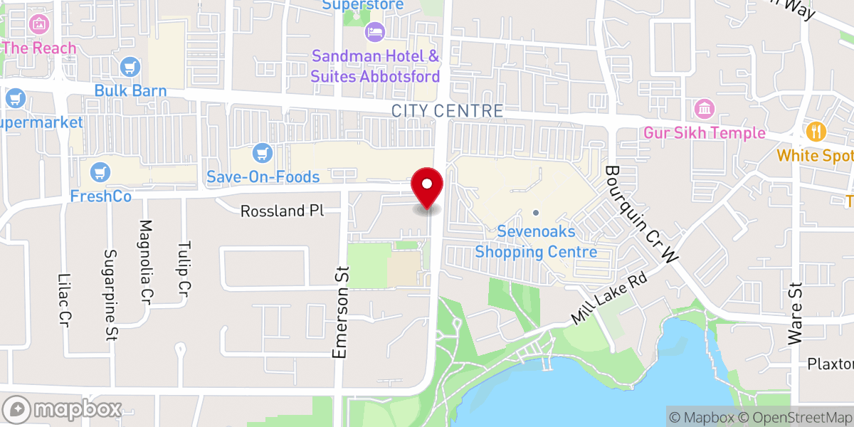 Map showing location of Sevenoaks Alliance Church