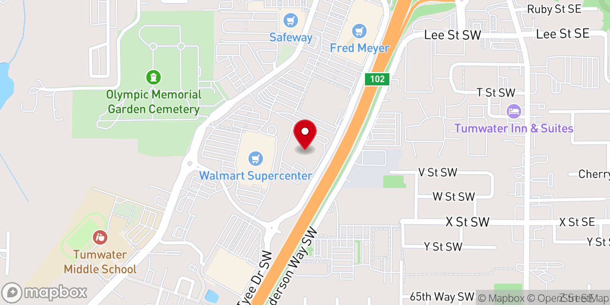 Map showing location of HopeCity Church