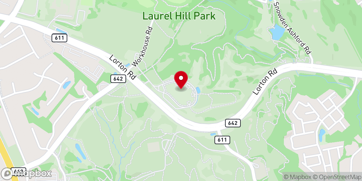 Map showing location of Laurel Hill Park Central Green