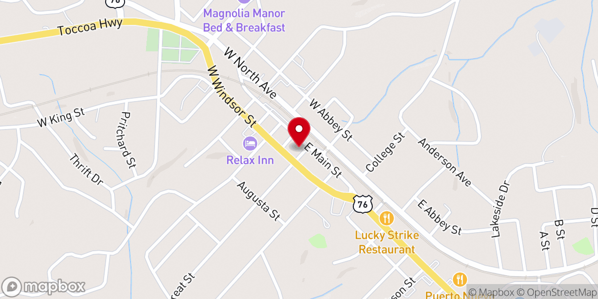 Map showing location of Keller Williams Oconee
